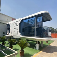 Direct usine maison préfabriquée de luxe personnalisée petit resort camping maison préfabriquée capsule spatiale hôtel extérieur à vendre