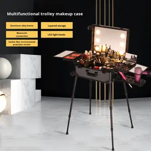 22 pouces Étanche Mode Serviette Matériel Grande Capacité Professionnel Chariot Maquillage Cas Nail Art Beauté Stockage <span class=keywords><strong>Valise</strong></span> - Product Image 3