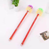 Brosse de toilette à poils souples double face en plastique épais à long manche pour nettoyer les coins et les lacunes dans les salles de bain et les toilettes