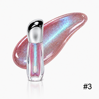 Gloss à lèvres de haute qualité, logo personnalisable, non collant, à la céramide, imperméable, végan, design tendance, gloss à lèvres en marque privée, 5 couleurs