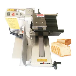 Italian Bakery Kitchen Tool Adjustable Ham Cube Automatic Blade Cutting Slicer Toast Slicing Slice Thin Bread Cutter Machine