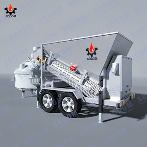 Pabrik Beton Mobile SDDOM MB1500 20m3/jam dengan Paten dan Sertifikat CE - Product Image 2