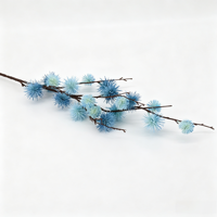Branche de chardon artificiel Echinops de 90 cm, fleur globe pointue en plastique pour mariage, maison, vase, arrangement floral, vente en gros d'usine