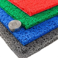Tapis de bienvenue en boucle de style classique chinois, tapis d'entrée antidérapant lavable à la main, tapis de bain intérieur en PVC