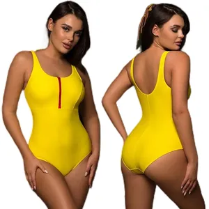 Maillot de bain une pièce sexy à fermeture éclair sur le devant et dans le bas du dos Maillot de bain une pièce Produits tendance 2024 Fabricants TNO Maillots de bain