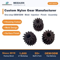 Precision Injection Molded Durable Nylon PA6 PA66 Industrial Transmission Spur Gears Custom OEM GuangDong Manufacturer