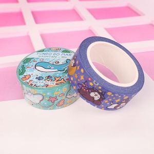 Custom Charm <b>Washi</b> <b>Tape</b> Decoration Printed White Paper Block Set Sticker Stationery <b>Tapes</b> Cartoon Promotional Welcome Gifts - Product Image 5
