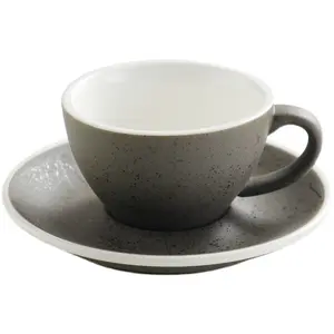 STARLII ceramica retrò granito Espresso tazza di caffè e piattino Set tazza Cappuccino disegno tazza Latte