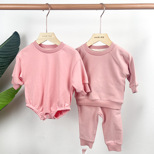 Venta caliente de algodón Niño Ropa Jersey conjunto de manga larga francés Terry Sweatsuit para bebés Ropa De <span class=keywords><strong>Bebe</strong></span> Varon Baby <span class=keywords><strong>Jogger</strong></span> Set - Product Image 4