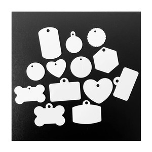 Placas de identificación de aluminio <span class=keywords><strong>para</strong></span> mascotas, insignias de identificación <span class=keywords><strong>para</strong></span> perro, <span class=keywords><strong>sublimadas</strong></span>, personalizadas, de Metal, en blanco - Product Image 2