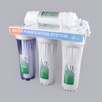 Système de filtration d'eau domestique portable électrique à osmose inverse 3 étapes, débit de 50 GPD, filtre de 24 mois