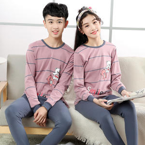 Conjunto <span class=keywords><strong>de</strong></span> Ropa Interior para Niños Grandes, Suéter <span class=keywords><strong>de</strong></span> Algodón Cálido con Estampado <span class=keywords><strong>de</strong></span> Animales y Flores, <span class=keywords><strong>Pijama</strong></span> para Adolescentes, Pantalones <span class=keywords><strong>de</strong></span> Otoño para Niños y Niñas - Product Image 4