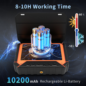 Caméra d'inspection des canalisations 10200mAh avec DVR 32 Go et compteur de mètres, caméra de <span class=keywords><strong>canalisation</strong></span> 1080P IP68 avec objectif HD 23mm, caméra de vidange avec moniteur 5 pouces, <span class=keywords><strong>endoscope</strong></span> 50M - Product Image 5