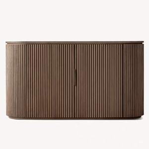 American Retro Solid Wood Side Side Cabinet Entrance Hall Porch Cabinet French Simple <strong>Decorative</strong> Cabinet TV <strong>Locker</strong> - Product Image 3