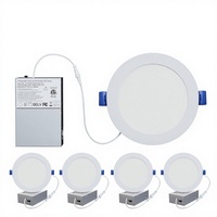 Nouveauté : Panneau lumineux LED encastré rond, fin, à luminosité plate, commercial, 9w 12w 18w