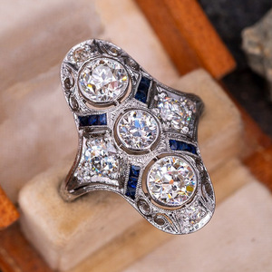Bague de style courtoisie géométrique vintage pour femme, bijou de doigt élégant et tendance - Product Image 3