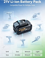 Paket Baterai Lithium Isi Ulang 18V 8Ah BL1880B Sepenuhnya Kompatibel dengan Perkakas Listrik Tanpa Kabel Bor 18V