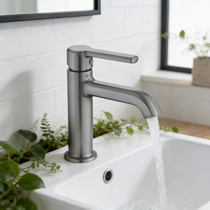 Robinet de lavabo moderne monocommande finition chromée <span class=keywords><strong>Nobili</strong></span> Acquerelli, fabrication italienne, avec cartouche en céramique - Product Image 3