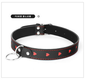 Collar de cuero esclavo BDSM <span class=keywords><strong>con</strong></span> correa juegos para adultos sexo Bondage restricción cuello puños fetiche Collar erótico juguetes sexuales para mujeres y <span class=keywords><strong>hombres</strong></span> - Product Image 4