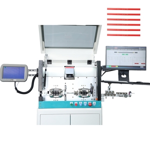 Machine automatique de marquage laser et de dénudage de fils avec fonction d'inclinaison, distance de marquage fixe et marquage en flux continu, impression en temps réel pendant l'alimentation sans arrêt - Product Image 4