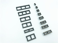 Conector de pines redondos para PCB, tipo DIP, con tornillo, para máquina, paso de 2.54mm, tipo soldar