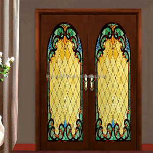Vitral Tiffany Estilo Americano Personalizado, Bloque de Vidrio Sólido de 5mm de Grosor, Decoración Duradera para Puertas y Ventanas - Product Image 1