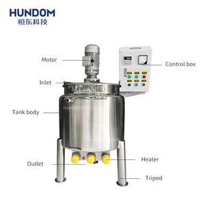 500 lít sô cô la nóng chảy trộn bể đôi áo khoác sưởi ấm trộn thép không gỉ nóng khuấy Tank - Product Image 4