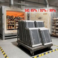 Gamme complète de plateaux de four en carbure de silicium RBSiC/NSiC/RSiC/SSiC pour grands projets - 1380-1650 ° Tailles personnalisées disponibles en classement C