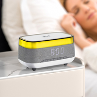 Haut-parleur bluetooth sans fil, chargeur de musique Portable, avec veilleuse et réveil, vente en gros