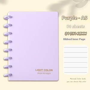 Carnet A5 économique et de qualité supérieure avec fermoir spécial en forme de champignon, carnet de notes à feuilles mobiles, agenda transfrontalier, format B5 - Product Image 3