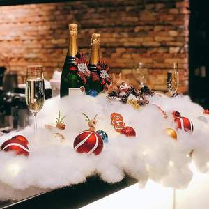 Decoración <span class=keywords><strong>Navideña</strong></span> de Nieve Artificial, 600g de Fibra de Nieve Artificial Esponjosa, Manta de Nieve Suave para Interiores, para Decoración de Árboles y Pueblos Navideños - Product Image 3