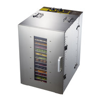 Trending Producten Dehydrator Machine Voor Organische Gedroogd Fruit En Gedroogde Fruit Chip Met Glazen Venster En 16 Trays