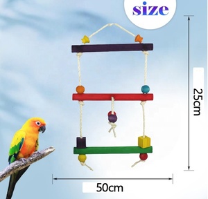Nhai cắn cá rô treo lồng đu dây vòng đứng leo lên Đồ chơi Vật Nuôi Chim vẹt Nguồn cung cấp - Product Image 3