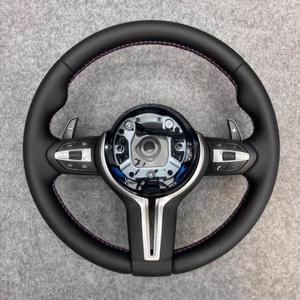 Volant rond en cuir de haute qualité et populaire pour <span class=keywords><strong>BMW</strong></span> M3 M4 M5 M6 F06 F10 F15 F16 F20 F30 F31 F32 F33 F34 F36 - Product Image 1