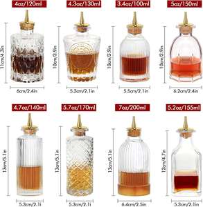 Botella para Cócteles, Botella de Vidrio, Botellas Decorativas Vantage, Perfectas para Bartenders, Bar en Casa, Cócteles - Product Image 2