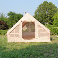 Promotion estivale : Grande tente gonflable automatique de luxe, imperméable, portable, pour camping extérieur, abri épais résistant à la pluie