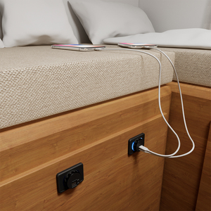 Ổ cắm <span class=keywords><strong>USB</strong></span> gắn mặt 24V cho ghế xe buýt, sạc <span class=keywords><strong>USB</strong></span> & C 24V, ổ cắm sạc <span class=keywords><strong>USB</strong></span> cho xe RV, xe khách, nhà di động, loại C QC3.0 PD3.0 - Product Image 5