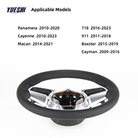 Volant en cuir à prix réduit avec boutons multifonctions pour Porsche Panamera Cayenne Macan 718 911 Boxster Cayman
