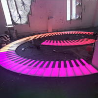 Clavier de musique led piano/piano interactif escaliers/piano géant tapis de jeu avec haut-parleur