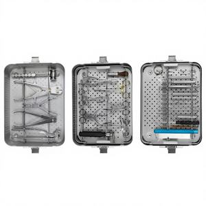 Kit de chirurgie orthopédique vétérinaire en gros BISONS – Instruments manuels et ensemble d'implants en acier inoxydable pour la chirurgie osseuse des animaux de compagnie - Product Image 1