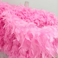 Boa en plumes de marabout naturelles et moelleuses pour déguisement, châle/écharpe, artisanat en plumes de poulet, idéal pour carnaval, mariage, fête dansante, décoration
