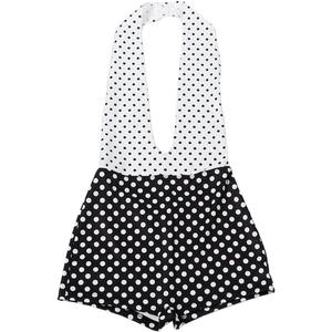 Viviblook Z1222RP01 Nuevo Mono Sexy con Estampado de Lunares y Bloques de Color para Mujer, Estilo Halter, Ajustado, Espalda Descubierta - Product Image 5