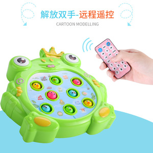Jouet éducatif Frog Whack A Mole avec marteau pour enfants de 2 à 4 ans, jeu d'éducation précoce en plastique, alimenté par piles - Product Image 5