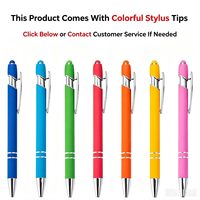 Stylo bille promotionnel 2-en-1 en métal DingHong pour écriture de 1,0 mm, encre noire/bleue, logo personnalisé, usage bureau et scolaire
