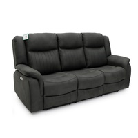 Set Sofa Recliner Elektrik Kulit Modern Geeksofa Furniture 3 2 1 untuk Ruang Tamu