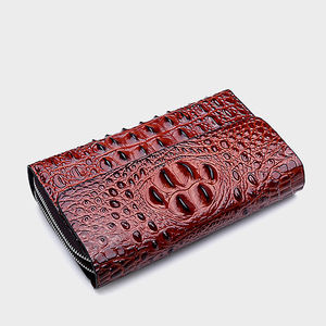 Nuevo Estilo de Bolso de Mano para Hombre, Piel Sintética con Patrón de Cocodrilo, Doble Cremallera, Gran Capacidad, Bolso de Mano Informal de Moda, Moderno para Hombre - Product Image 6