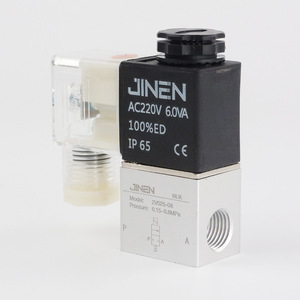 Vanne solénoïde JINEN 2V025-08 AC220V 6.0VA, commande pneumatique bidirectionnelle, type air - Product Image 1