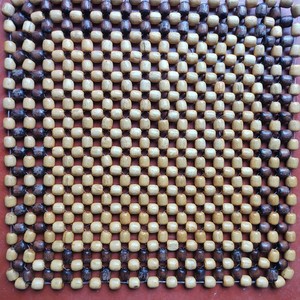 เบาะรองนั่งนวดเย็นทำจากไม้ฮิโนกิทรงสี่เหลี่ยม  งานแฮนด์เมดเพื่อรองรับสะโพก - Product Image 1