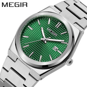 <span class=keywords><strong>Orologio</strong></span> da Polso da <span class=keywords><strong>Uomo</strong></span> al Quarzo alla Moda, Cinturino in Acciaio Inossidabile Argento, Quadrante Turquesa a Nido d'Ape, Data, Lancette Luminose, Stile Business e Sportivo - Product Image 2