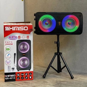 <span class=keywords><strong>Altavoz</strong></span> DJ <span class=keywords><strong>KIMISO</strong></span> QS-4213, <span class=keywords><strong>Altavoz</strong></span> Estéreo Doble de 6.5 Pulgadas con Luces Deslumbrantes, Superventas - Product Image 4